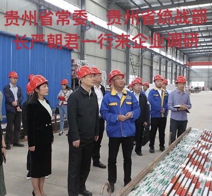 貴州省常委、貴州省統(tǒng)戰(zhàn)部長嚴(yán)朝君一行來企業(yè)調(diào)研